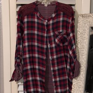 Flannel button down